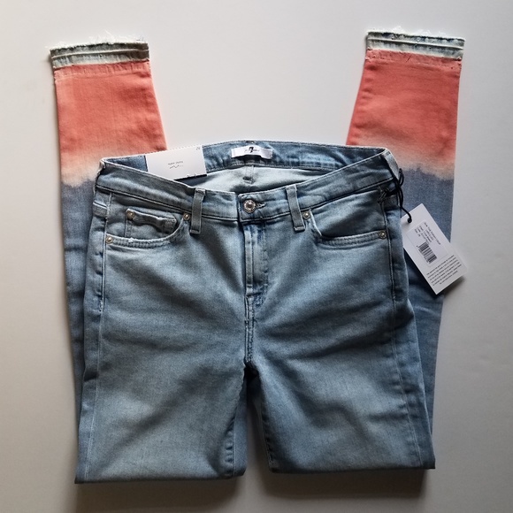 7 for All Mankind Coral Skinny Jeans - Picture 7 of 8